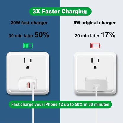 Transparent PD3.0 Type-C + QC3.0 USB Mobile Phone Charger, US Plug(Transparent Blue) - USB Charger by buy2fix | Online Shopping UK | buy2fix