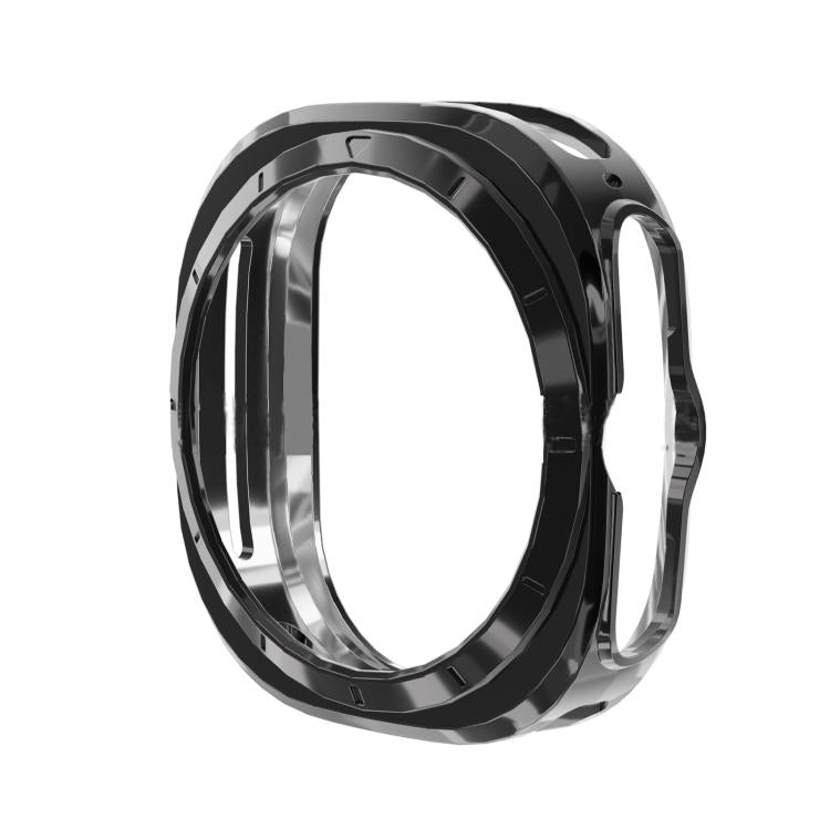 For Samsung Galaxy Watch Ultra 47mm / Ultra 2025 Full Coverage TPU Electroplated Watch Protective Case(Black) by buy2fix