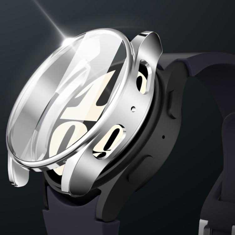 For Samsung Galaxy Watch Ultra 47mm / Ultra 2025 Full Coverage TPU Electroplated Watch Protective Case(Gray) by buy2fix