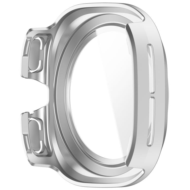For Samsung Galaxy Watch Ultra 47mm / Ultra 2025 Tempered Film Integrated Waterproof PC Watch Protective Cover(Silver) by buy2fix