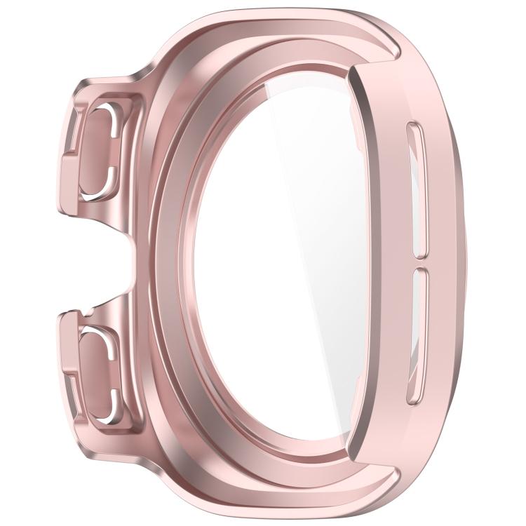 For Samsung Galaxy Watch Ultra 47mm / Ultra 2025 Tempered Film Integrated Waterproof PC Watch Protective Cover(Rose Gold) by buy2fix
