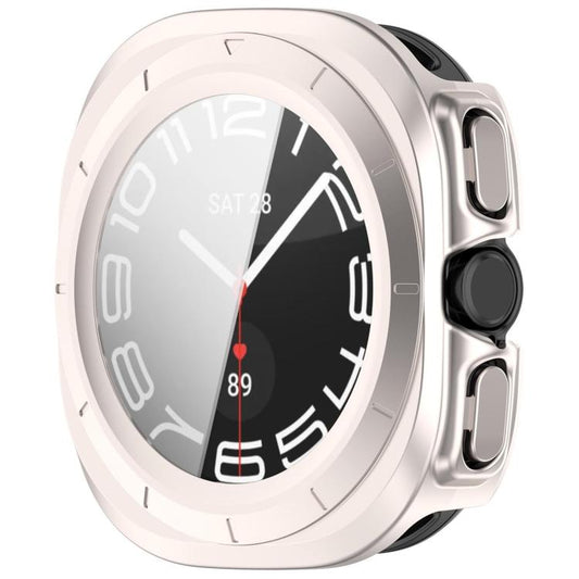 For Samsung Galaxy Watch Ultra 47mm / Ultra 2025 Tempered Film Integrated Waterproof PC Watch Protective Cover(Starlight) by buy2fix