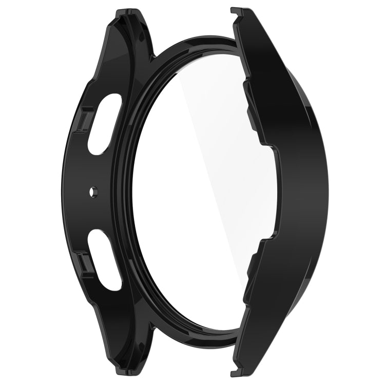For Samsung Galaxy Watch 7 44mm Tempered Film Integrated Waterproof PC Watch Protective Cover(Black) by buy2fix