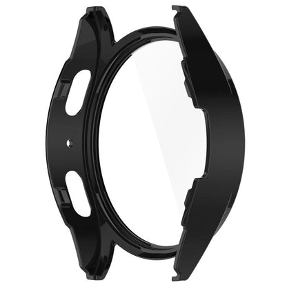 For Samsung Galaxy Watch 7 40mm Tempered Film Integrated Waterproof PC Watch Protective Cover(Black) by buy2fix