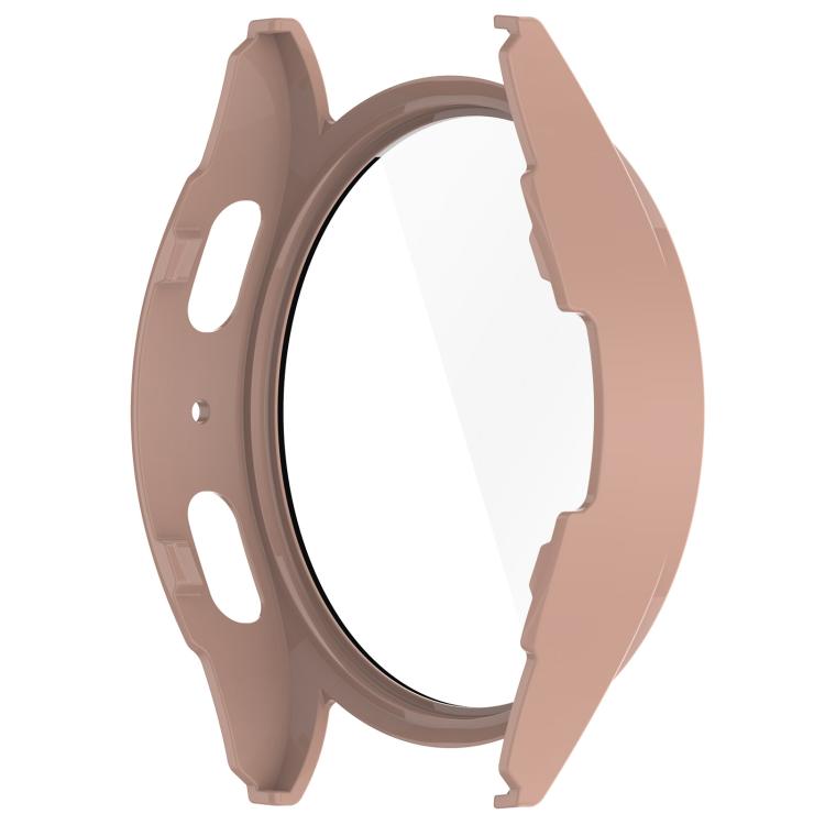 For Samsung Galaxy Watch 7 40mm Tempered Film Integrated Waterproof PC Watch Protective Cover(Pink) by buy2fix