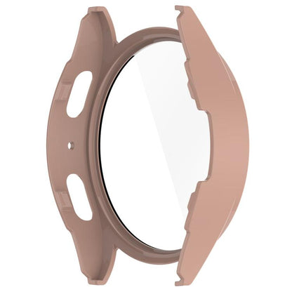 For Samsung Galaxy Watch 7 40mm Tempered Film Integrated Waterproof PC Watch Protective Cover(Pink) by buy2fix