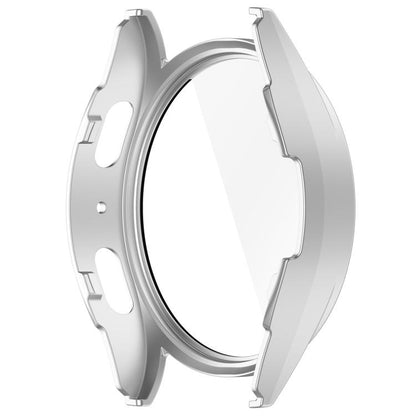For Samsung Galaxy Watch 7 40mm Tempered Film Integrated Waterproof PC Watch Protective Cover(Silver) by buy2fix