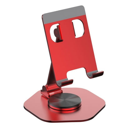 YY-020 360 Degree Rotation Folding Aluminum Alloy Tablet Phone Bracket(Red) - Desktop Holder by buy2fix | Online Shopping UK | buy2fix