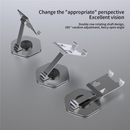 YY-020 360 Degree Rotation Folding Aluminum Alloy Tablet Phone Bracket(Red) - Desktop Holder by buy2fix | Online Shopping UK | buy2fix