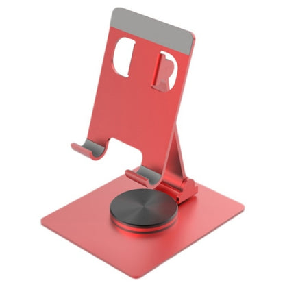 YY-022 360 Degree Rotation Aluminum Alloy Desktop Phone Tablet Holder(Red) - Desktop Holder by buy2fix | Online Shopping UK | buy2fix
