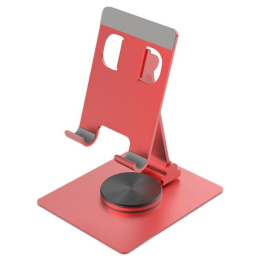 YY-022 360 Degree Rotation Aluminum Alloy Desktop Phone Tablet Holder(Red) - Desktop Holder by buy2fix | Online Shopping UK | buy2fix