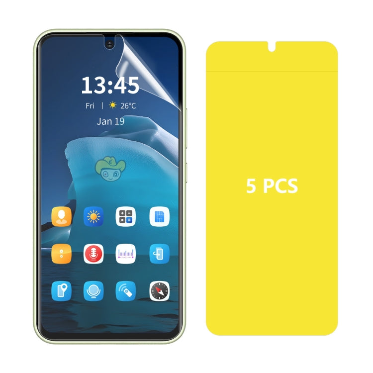 For vivo V40 SE 5pcs ENKAY Hat-Prince Full Glue Coverage Soft Explosion-proof Hydrogel Film - Others by ENKAY | Online Shopping UK | buy2fix