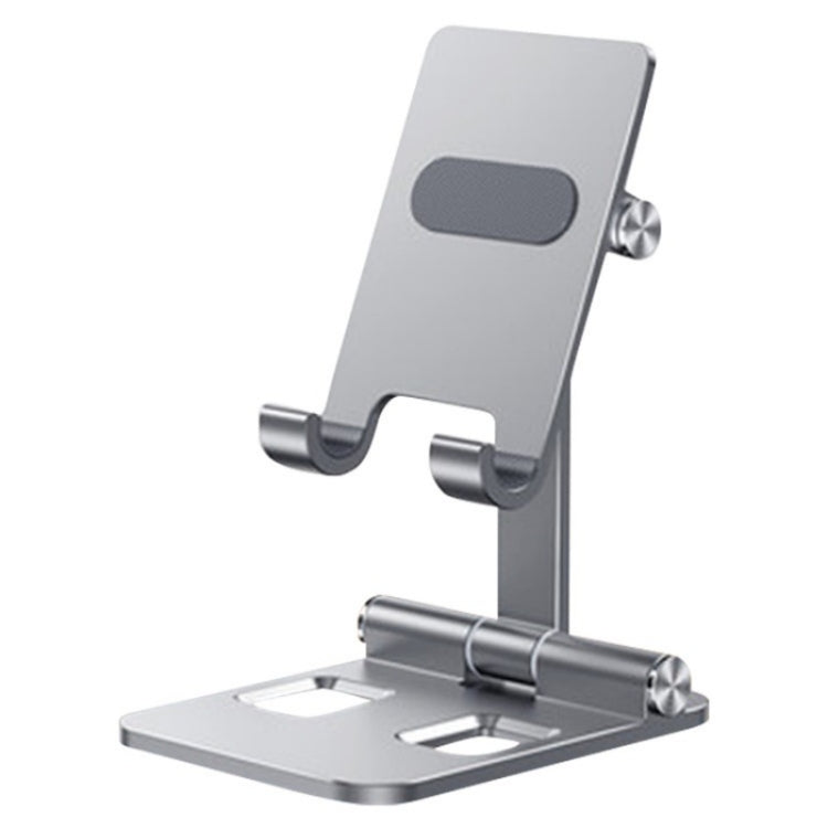 YY-003 Foldable Aluminum Alloy Desktop Tablet Phone Holder(Grey) - Desktop Holder by buy2fix | Online Shopping UK | buy2fix