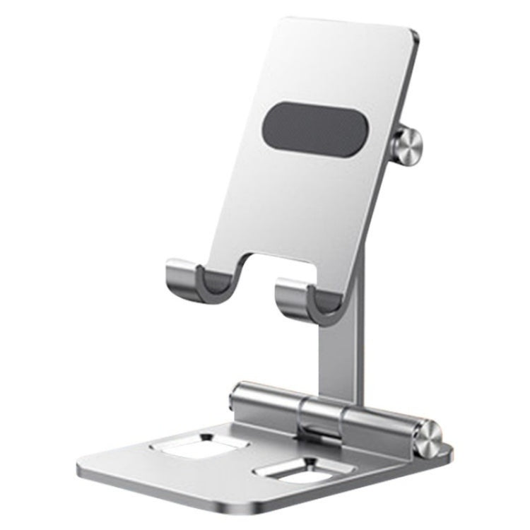YY-003 Foldable Aluminum Alloy Desktop Tablet Phone Holder(Silver) - Desktop Holder by buy2fix | Online Shopping UK | buy2fix