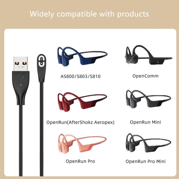 For Shokz Bone Conduction Bluetooth Earphone Magnetic Charging Cable For AS800/AS803/S810/AS700/AS660/S661(Type C to Shokz 1m) - Other Accessories by buy2fix | Online Shopping UK | buy2fix