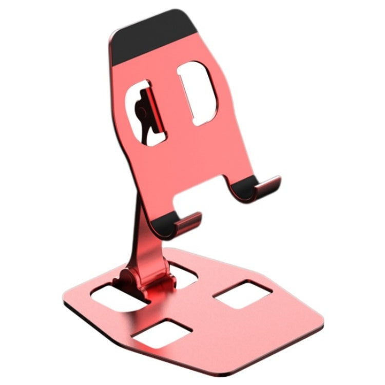YY-018 Foldable Aluminum Alloy Desktop Phone Tablet Holder(Red) - Desktop Holder by buy2fix | Online Shopping UK | buy2fix