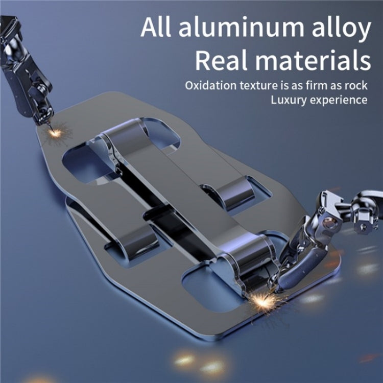 YY-018 Foldable Aluminum Alloy Desktop Phone Tablet Holder(Gold) - Desktop Holder by buy2fix | Online Shopping UK | buy2fix