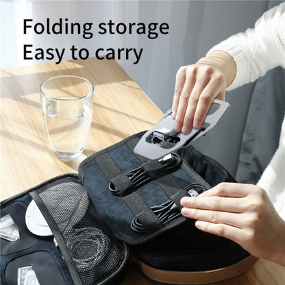 YY-018 Foldable Aluminum Alloy Desktop Phone Tablet Holder(Silver) - Desktop Holder by buy2fix | Online Shopping UK | buy2fix