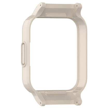 For Redmi Watch 4 Half Pack PC Watch Protective Case(Creamy White) - Watch Cases by buy2fix | Online Shopping UK | buy2fix