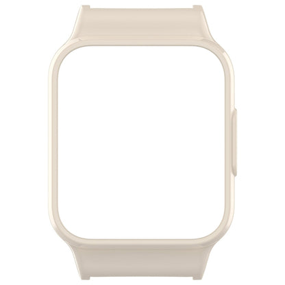 For Redmi Watch 4 Half Pack PC Watch Protective Case(Creamy White) - Watch Cases by buy2fix | Online Shopping UK | buy2fix