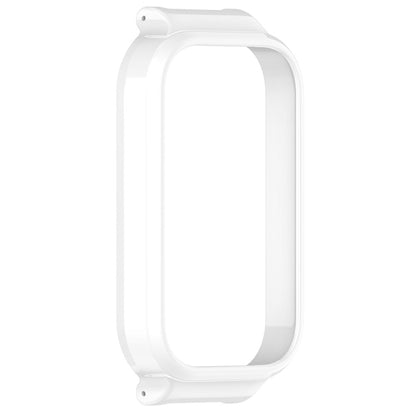 For Xiaomi Smart Band 8 Active Half Pack PC Watch Protective Case(White) - Watch Cases by buy2fix | Online Shopping UK | buy2fix