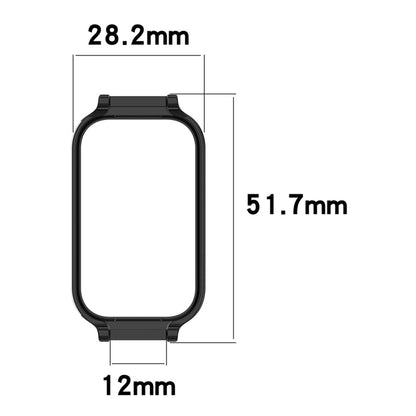 For Redmi Band 2 Half Pack PC Watch Protective Case(Transparent Black) - Watch Cases by buy2fix | Online Shopping UK | buy2fix