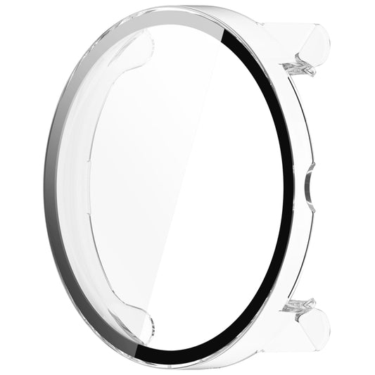 For Suunto Race PC + Tempered Glass Film Integrated Watch Protective Case(Transparent White) by buy2fix