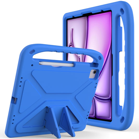 For iPad Pro 13 2025 / 2024 Handle EVA Shockproof Tablet Case with Holder(Blue) by buy2fix
