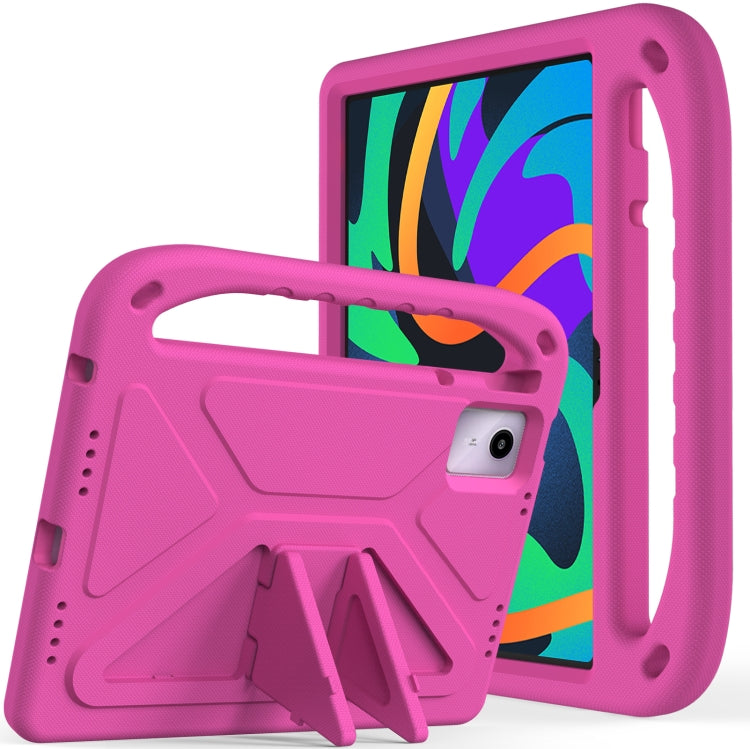 For iPad Pro 13 2024 Handle EVA Shockproof Tablet Case with Holder(RoseRed) - iPad Pro 13 2024 Cases by buy2fix | Online Shopping UK | buy2fix