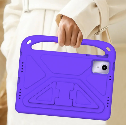 For iPad Pro 13 2025 / 2024 Handle EVA Shockproof Tablet Case with Holder(Purple) by buy2fix