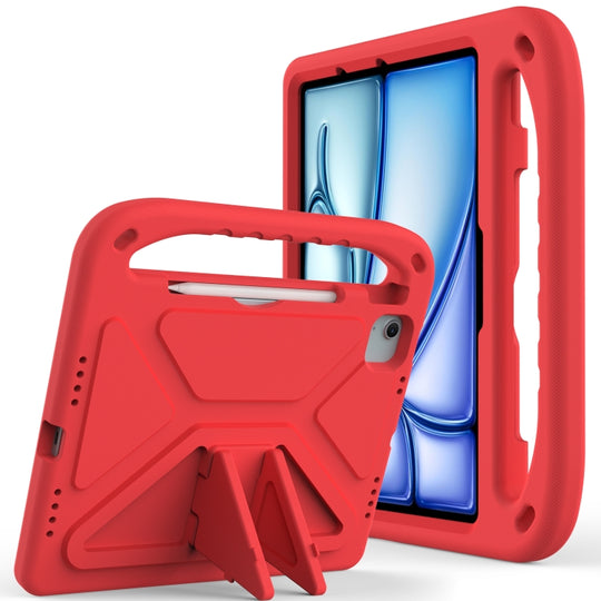 For iPad Air 11 2026 / 2025 / Pro 11 2025 Handle EVA Shockproof Tablet Case with Holder(Red)