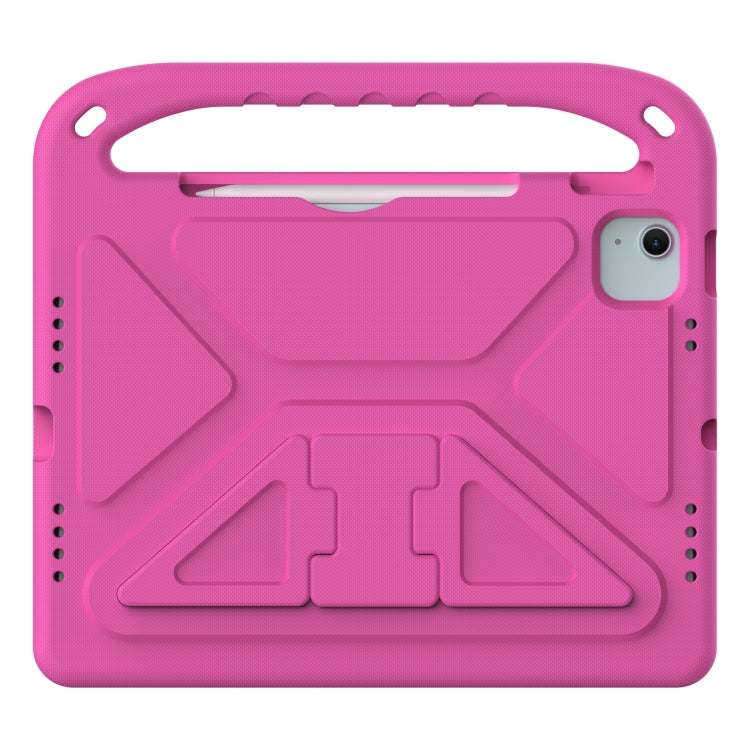 For iPad Air 11 / Pro 11 2024 Handle EVA Shockproof Tablet Case with Holder(RoseRed) - iPad Air 11 2024 Cases by buy2fix | Online Shopping UK | buy2fix