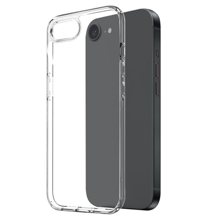 For iPhone 16e NORTHJO 2 in 1 TPU Phone Case Screen Protector Tempered Glass Film(Clear) - iPhone 16e Cases by NORTHJO | Online Shopping UK | buy2fix