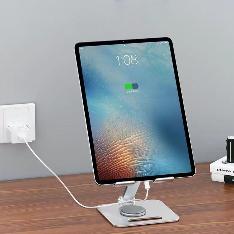 Desktop Stable Adjustable Folding Rotating Aluminum Alloy Bracket - Desktop Holder by buy2fix | Online Shopping UK | buy2fix