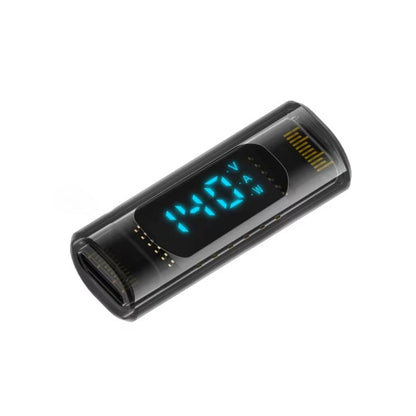 Type-C Female to Type-C Female 40Gbps Data Transmission PD140W Digital Display Adapter(Transparent Black) - OTG Adapter by buy2fix | Online Shopping UK | buy2fix