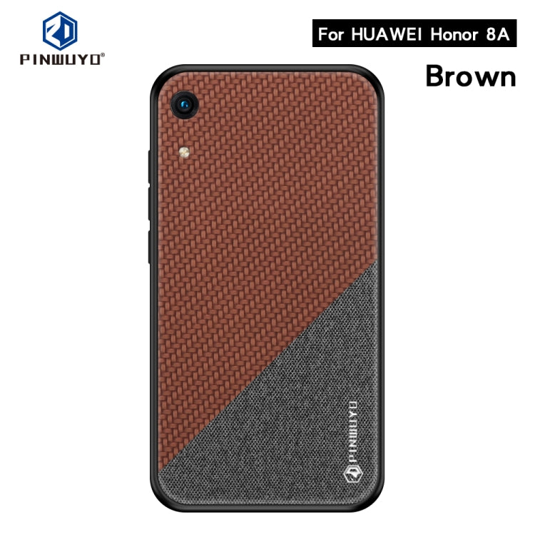 PINWUYO Honors Series Shockproof PC + TPU Protective Case for Huawei Honor 8A / Y6 Pro 2019 / Enjoy 9e(Brown) - Honor Cases by PINWUYO | Online Shopping UK | buy2fix