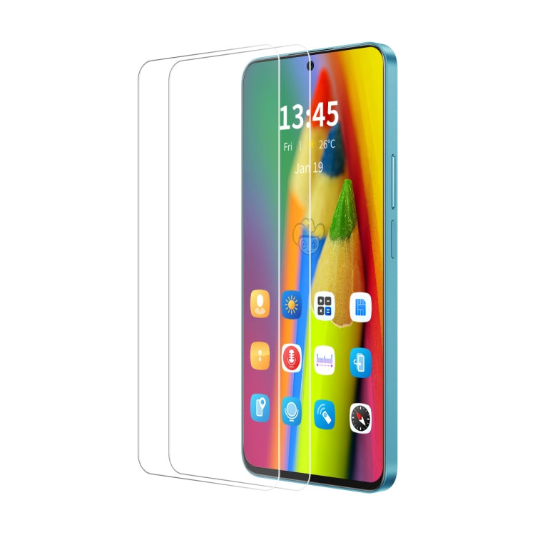 For Motorola Moto G15 2pcs ENKAY 9H Big Arc Edge High Aluminum-silicon Tempered Glass Film - Motorola Tempered Glass by ENKAY | Online Shopping UK | buy2fix