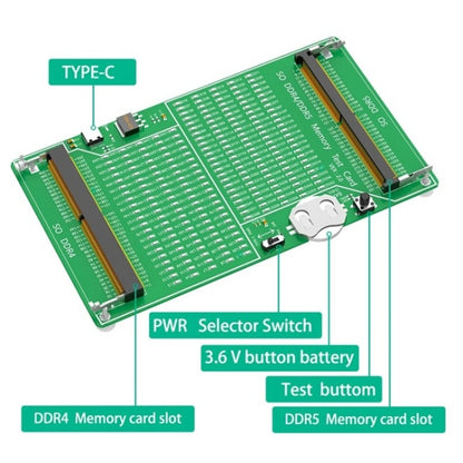 YNS-03 DDR4 / DDR5 2-in-1 Memory Tester Memory Test Card Notebook Memory Stick Tester - RAMs by buy2fix | Online Shopping UK | buy2fix