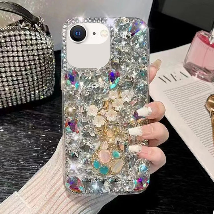 For iPhone SE 2022 /  7 / 8  Plum Blossom Handmade Diamond Inlay PC Phone Case(White) - iPhone SE 2022 / 2020 / 8 / 7 Cases by buy2fix | Online Shopping UK | buy2fix