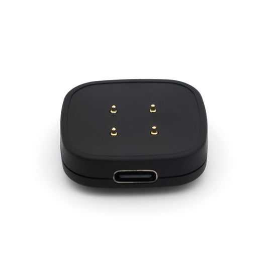 For Fitbit Versa 4 Portable Detachable USB-C / Type-C Interface Smart Watch Magnetic Charger(Black) - Charger by buy2fix | Online Shopping UK | buy2fix