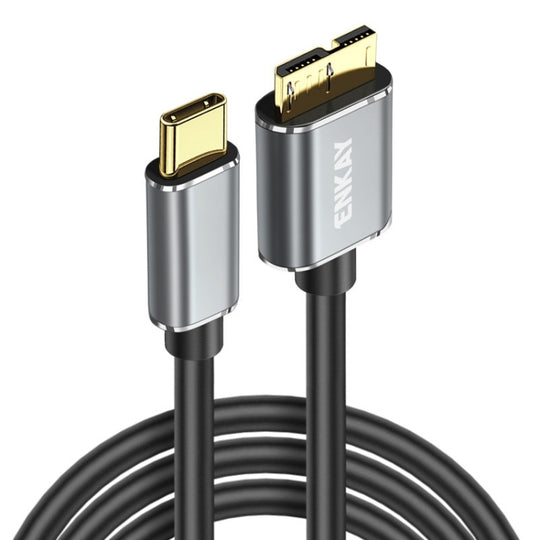 ENKAY USB 3.1 Type-C to USB 3.0 Micro B 10Gbps Data Camera Hard Drive Cable, Length:0.5m