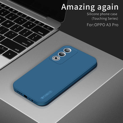 For OPPO A3 Pro Global PINWUYO Sense Series Liquid Silicone TPU Phone Case(Blue) - OPPO Cases by PINWUYO | Online Shopping UK | buy2fix