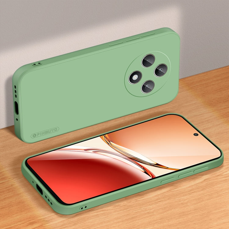 For OPPO Reno12 F PINWUYO Sense Series Liquid Silicone TPU Phone Case(Green) - Reno12 F Cases by PINWUYO | Online Shopping UK | buy2fix