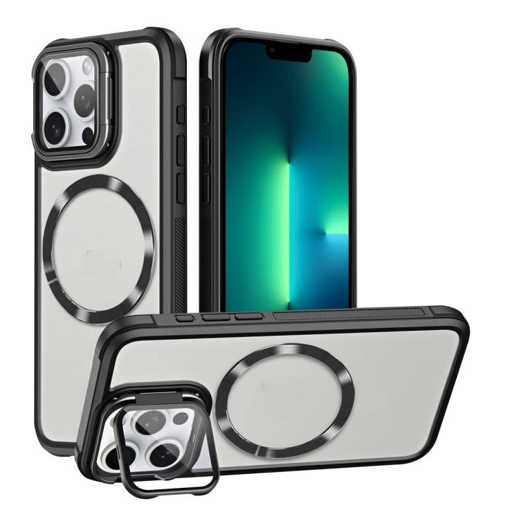 For iPhone 13 Pro Max CD-grain Magsafe Acrylic Hybrid TPU Phone Case(Black) - iPhone 13 Pro Max Cases by buy2fix | Online Shopping UK | buy2fix