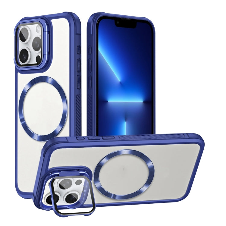 For iPhone 13 Pro CD-grain Magsafe Acrylic Hybrid TPU Phone Case(Blue) - iPhone 13 Pro Cases by buy2fix | Online Shopping UK | buy2fix