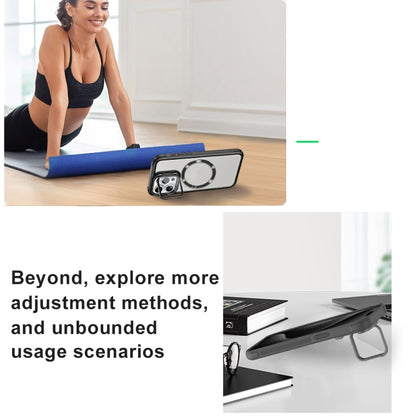 For iPhone 16 Plus CD-grain Magsafe Acrylic Hybrid TPU Phone Case(Green) by buy2fix