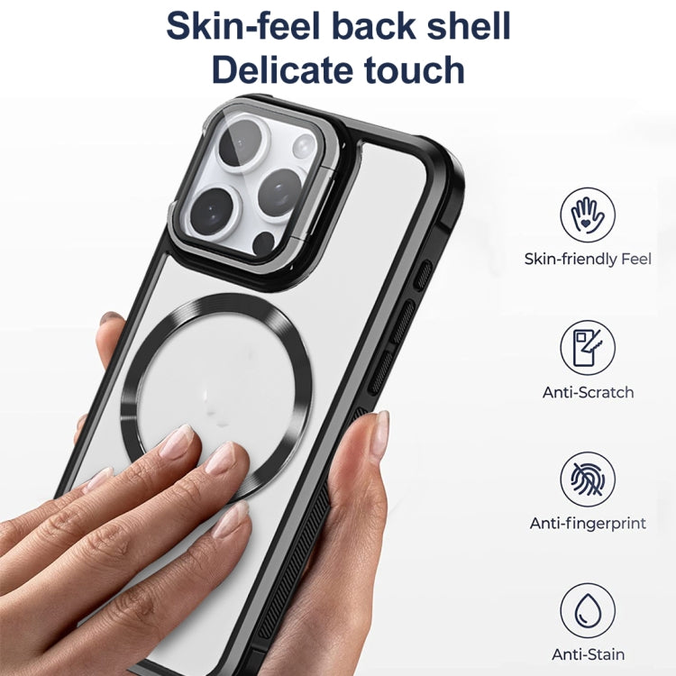 For iPhone 16 Plus CD-grain Magsafe Acrylic Hybrid TPU Phone Case(Green) by buy2fix