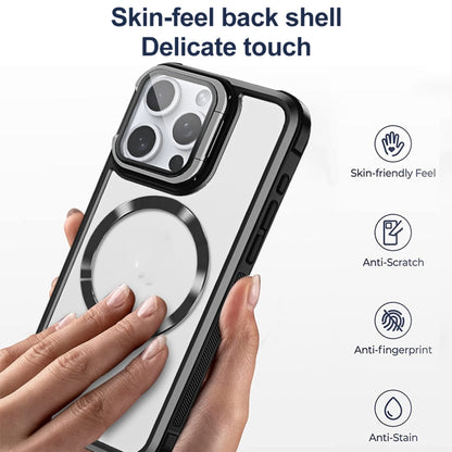 For iPhone 16 Plus CD-grain Magsafe Acrylic Hybrid TPU Phone Case(Orange) by buy2fix