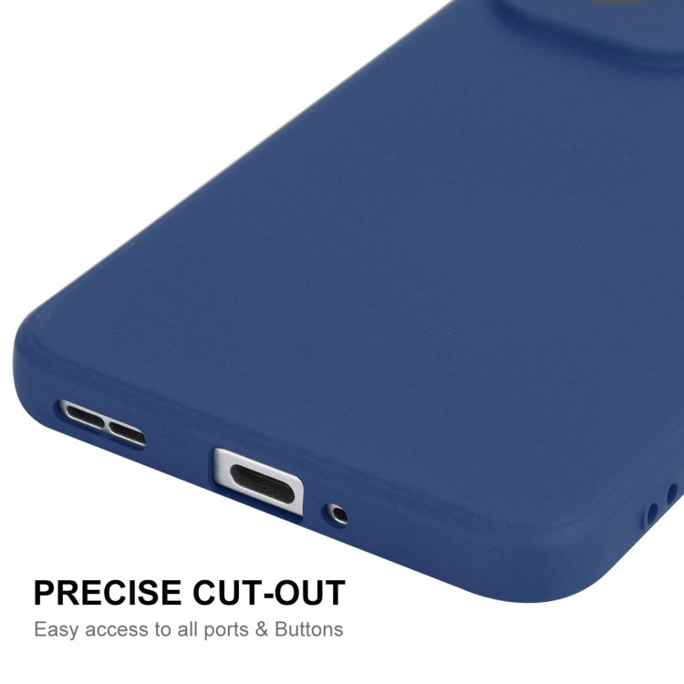 For OPPO Reno12 Pro ENKAY Liquid Silicone Soft Shockproof Phone Case(Dark Blue) - Reno12 Pro Cases by ENKAY | Online Shopping UK | buy2fix