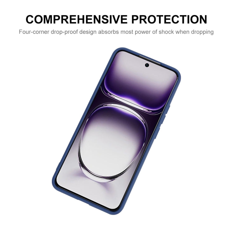 For OPPO Reno12 ENKAY Liquid Silicone Soft Shockproof Phone Case(Dark Blue) - Reno12 Cases by ENKAY | Online Shopping UK | buy2fix